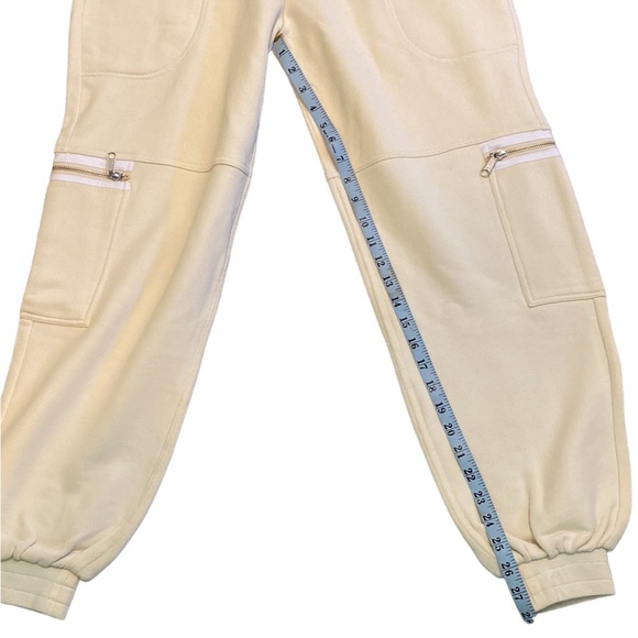 NWT Current Elliott The Leon Sweatpants Joggers in Antique White - Picture 4 of 11